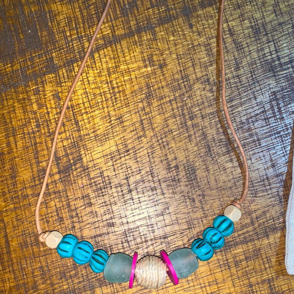 Twine & Twig beaded Boho necklace